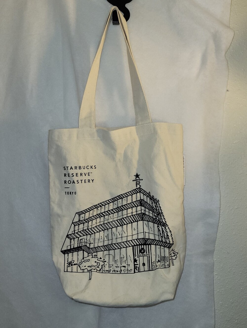 Starbucks Reserve Roastery Tokyo Exclusive Architectural Illustration Canvas Tot